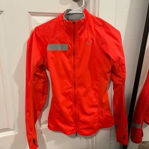 Nike orange full zip jacket